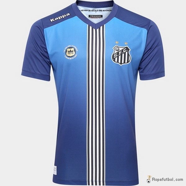 Camiseta Santos Azul Replica Tercera Ropa 2016/17